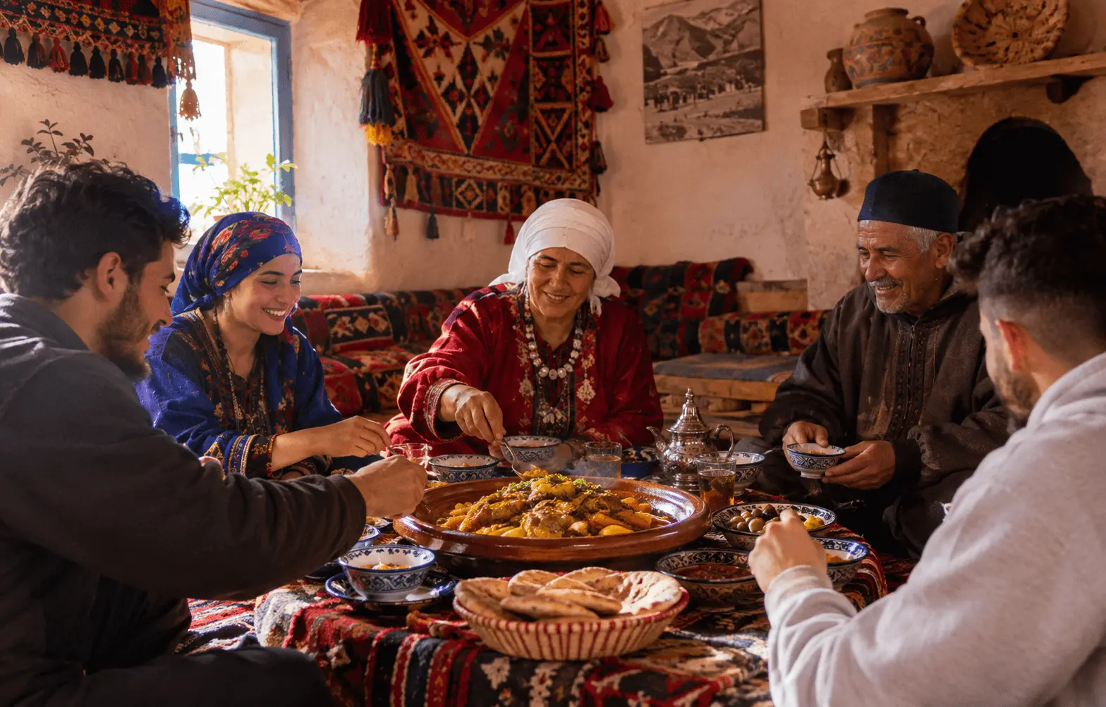 Berber lunch dishes