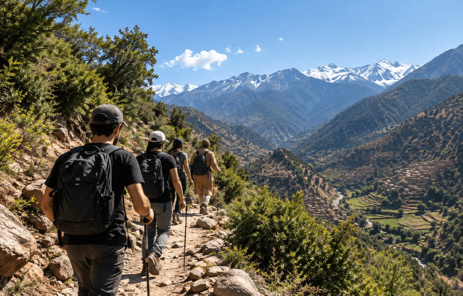 Sunset over the Ourika Valley