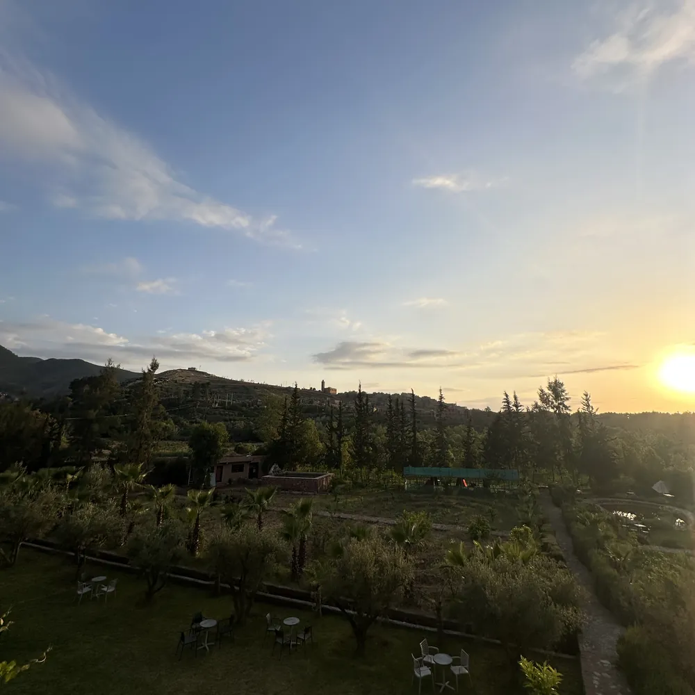 Sunset over the Ourika Valley